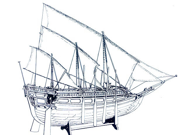 Wereldmuseum Rotterdam, WM-29568; Horridge, A. 1979: The Konjo Boatbuilders and the Bugis Perahu of South Sulawesi; Greenwich, National Maritime Museum; hlm. 26