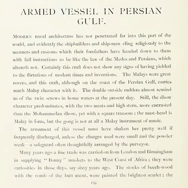 Pritchett, R. T. 1899: Pen and Pencil Sketches of Shipping and Craft All Round the World. London, Edward Arnold; hlm. 134